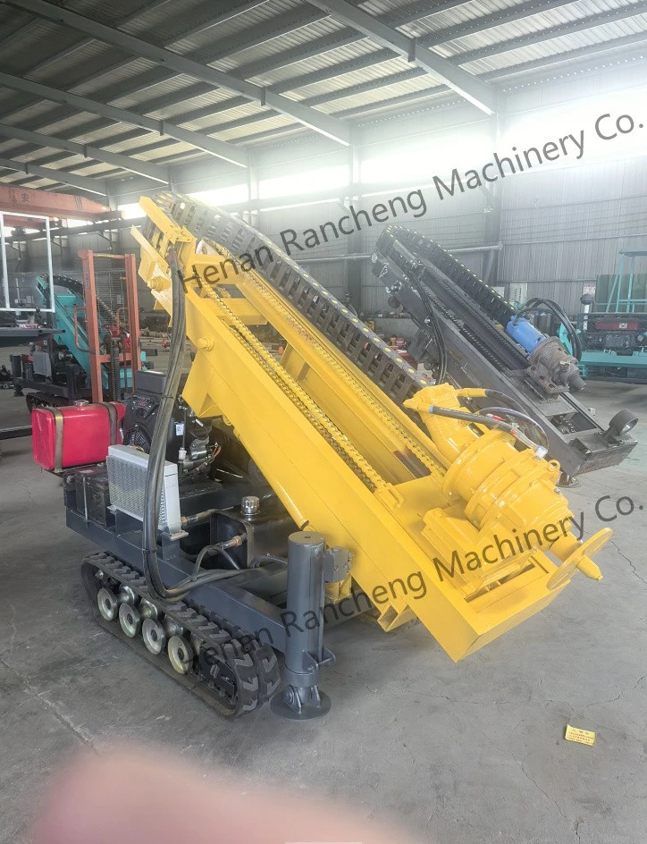 Mini Crawler Guardrail Pile Driver with Hydraulic Hammer (2) Mini Crawler Guardrail Pile Driver with Hydraulic Hammer (2)